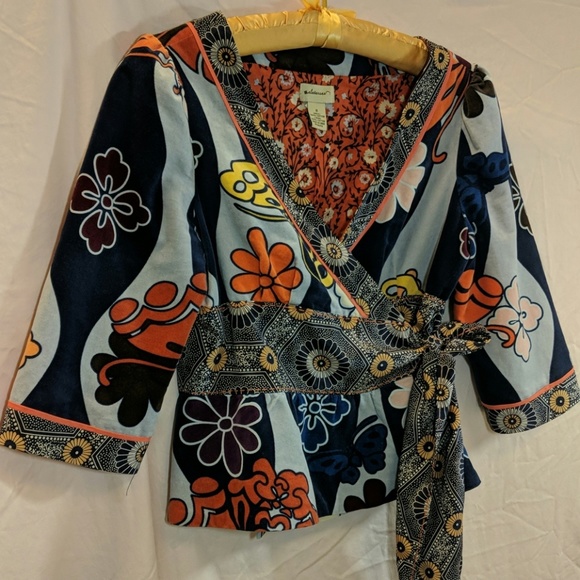 Anthropologie Tops - Anthropologie elevenses Plush Peplum Jacket Size 8